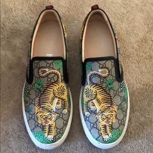 Gucci GG Supreme Angry Cat Dublin Slip-On Sneakers